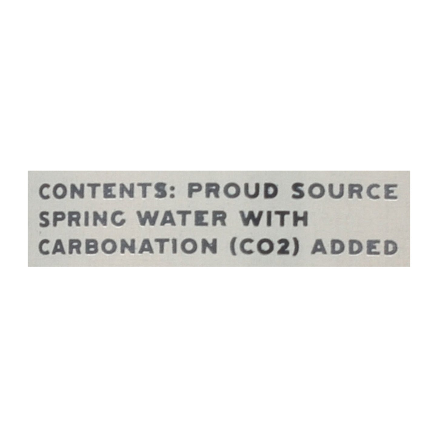 Proud Source - Water Spk Natural Spring - Case Of 24-16 Fz