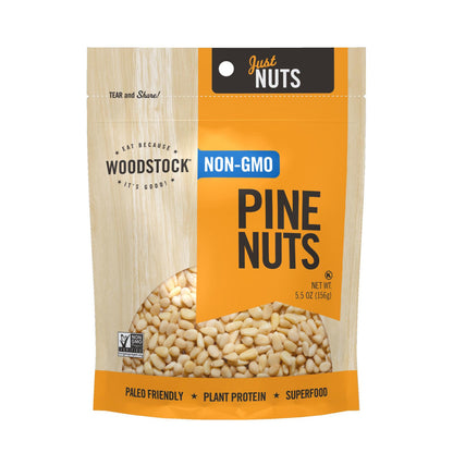 Woodstock Non-gmo Pine Nuts - Case Of 8 - 5.5 Oz