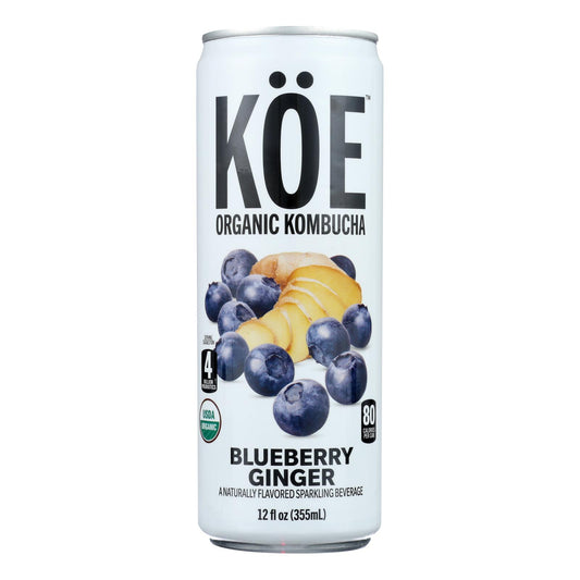 Koe Kunbucha Organic Kombucha Sparkling Beverage - Case Of 12 - 12 Fz