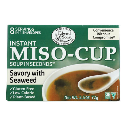 Edward And Sons Seaweed Miso - Cup - Case Of 12 - 2.5 Oz.