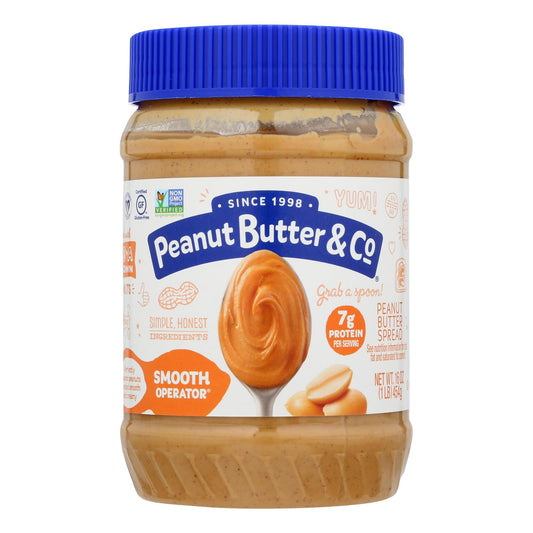 Peanut Butter And Co Peanut Butter - Smooth Operator - Case Of 6 - 16 Oz.